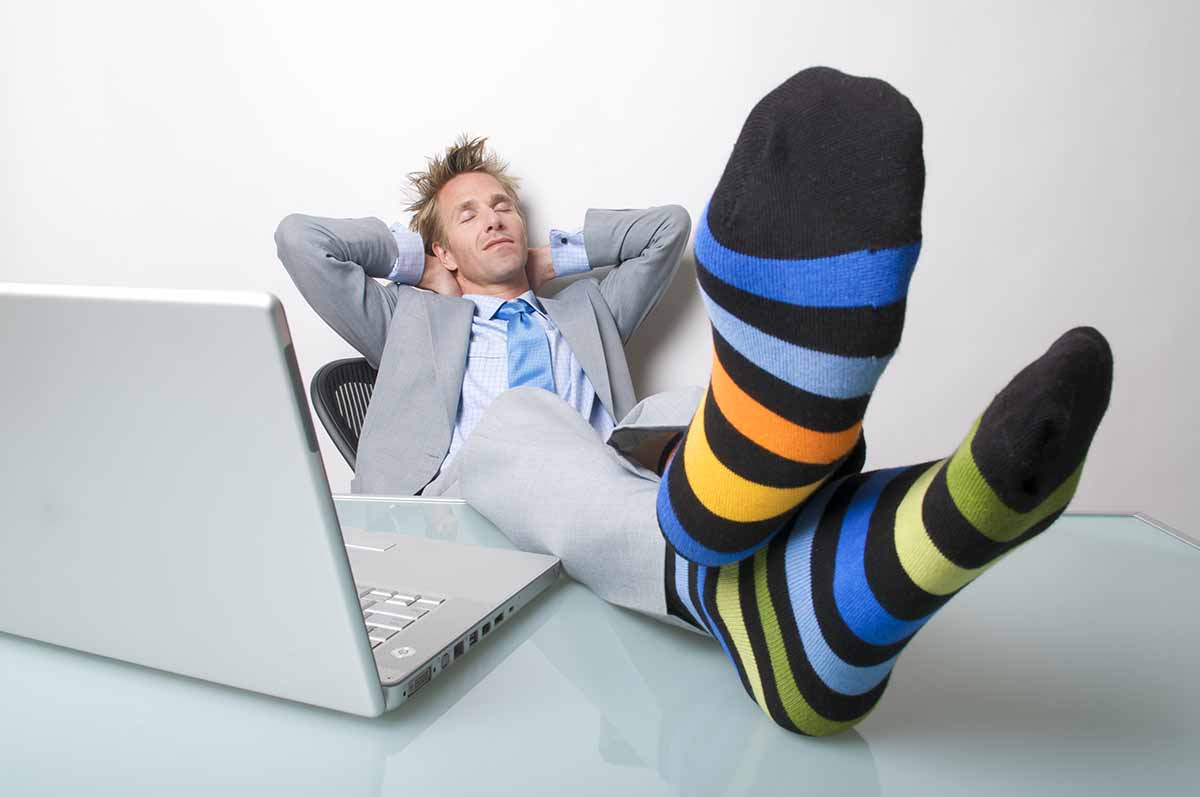 Small Business Tools Man relaxing