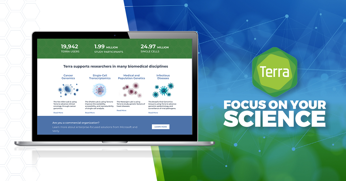Biotech Website Design Page for Research Institute Graphic