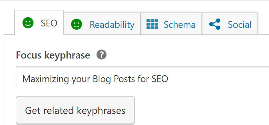 optimizing your blog posts with Yoast SEO