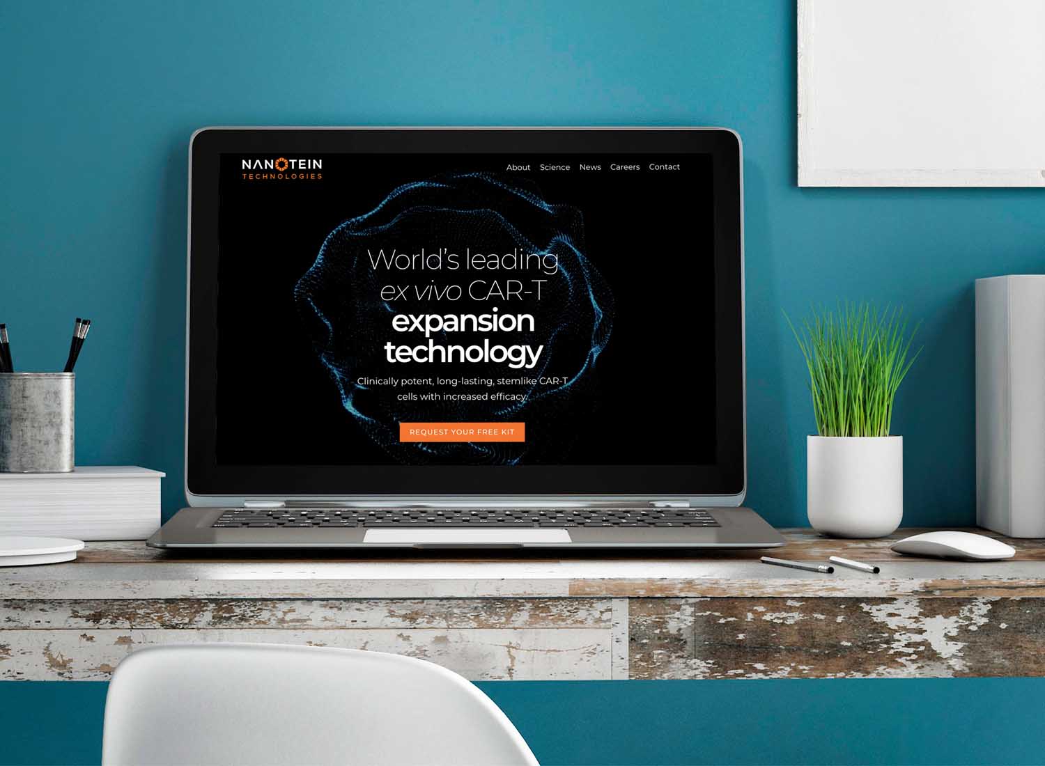 Nanotein Technologies Website Design