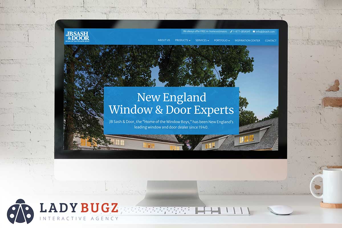 Boston Company Website Design for JB Sash and Door