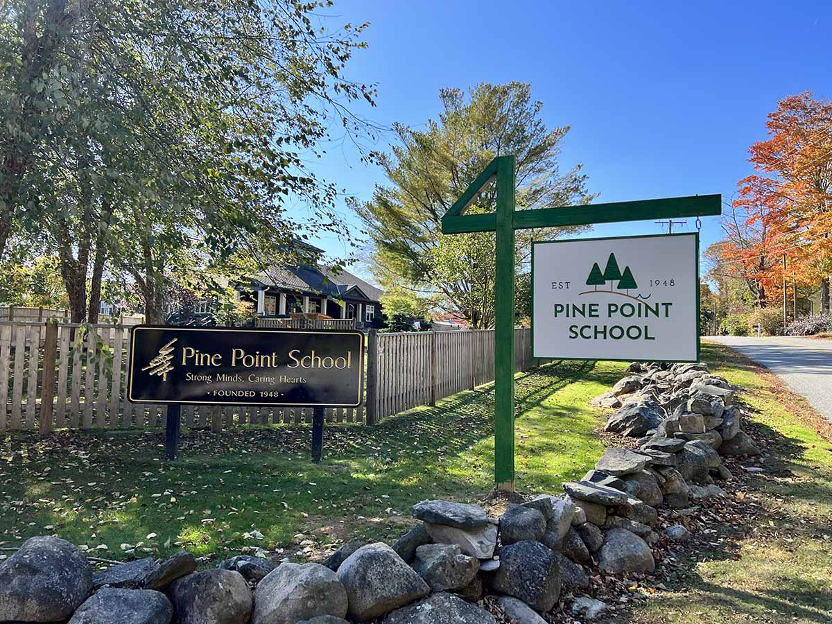 Independent School Branding New Sign vs. Old Sign