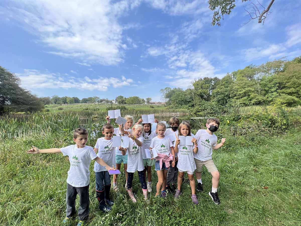 Independent School KIds wearing Rebranded Tee Shirts