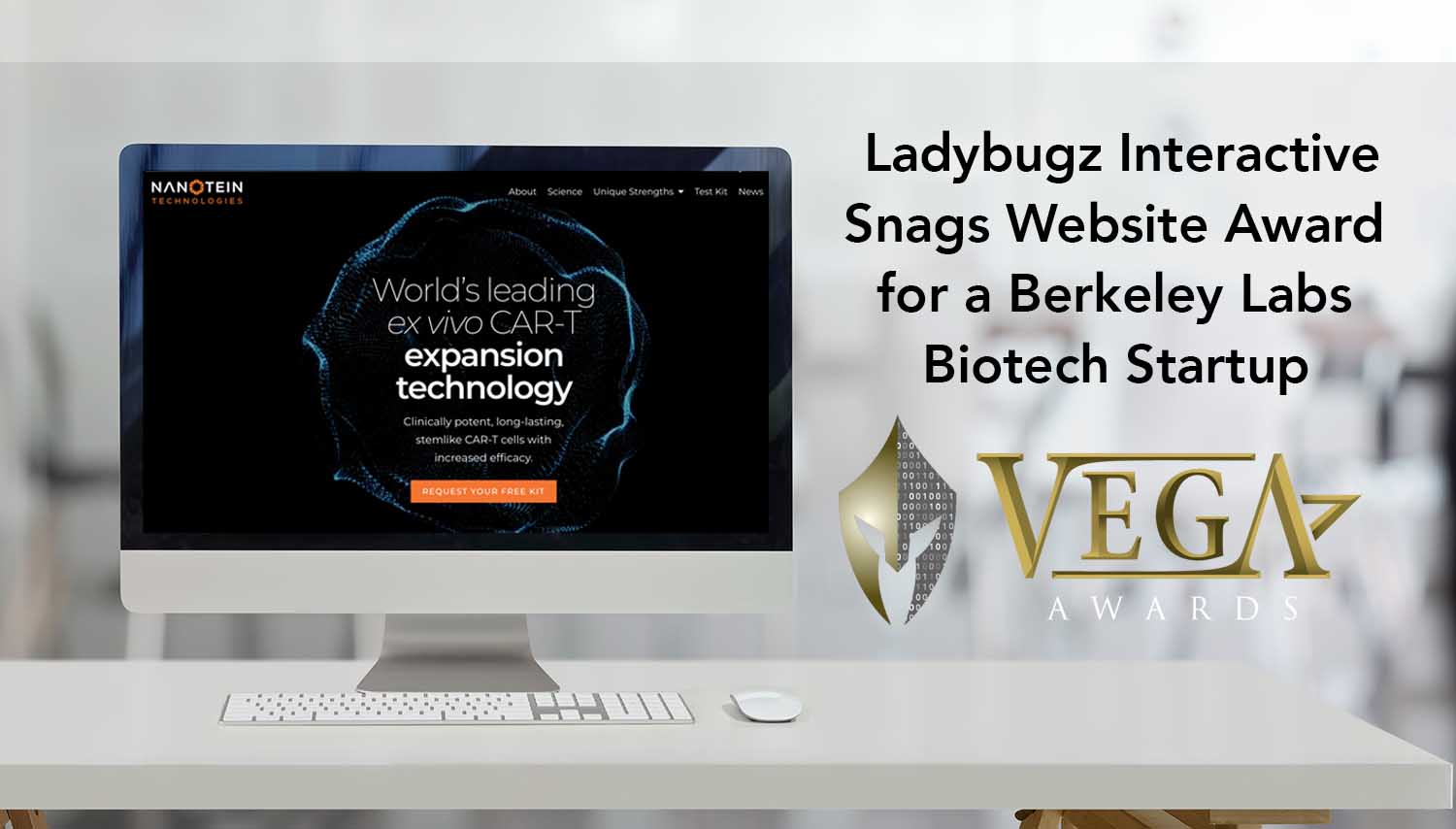 Biotech Website Award OG Image that shows in social media.