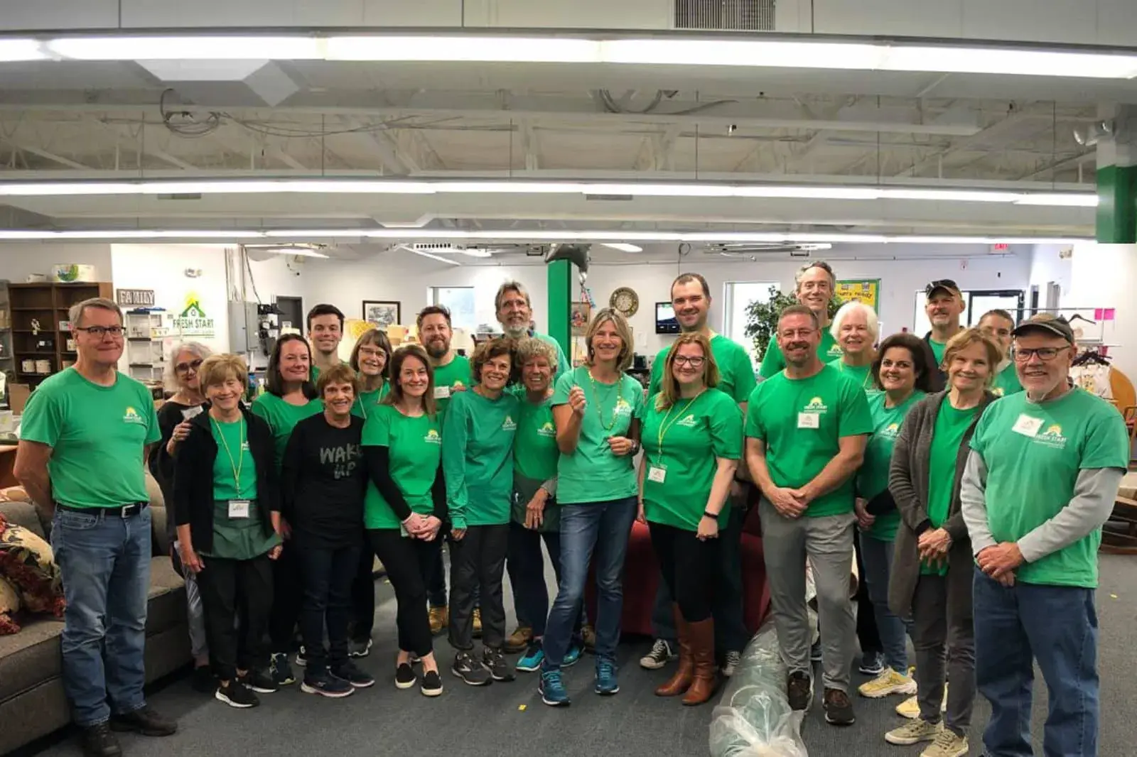 Photo of volunteers at Fresh Start Furniture Bank