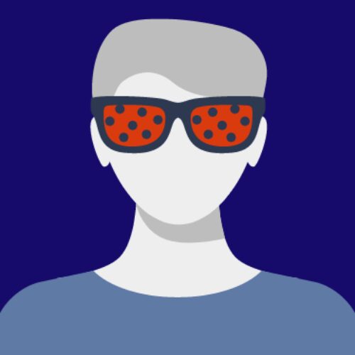 graphic with person wearing Ladybugz sunglasses