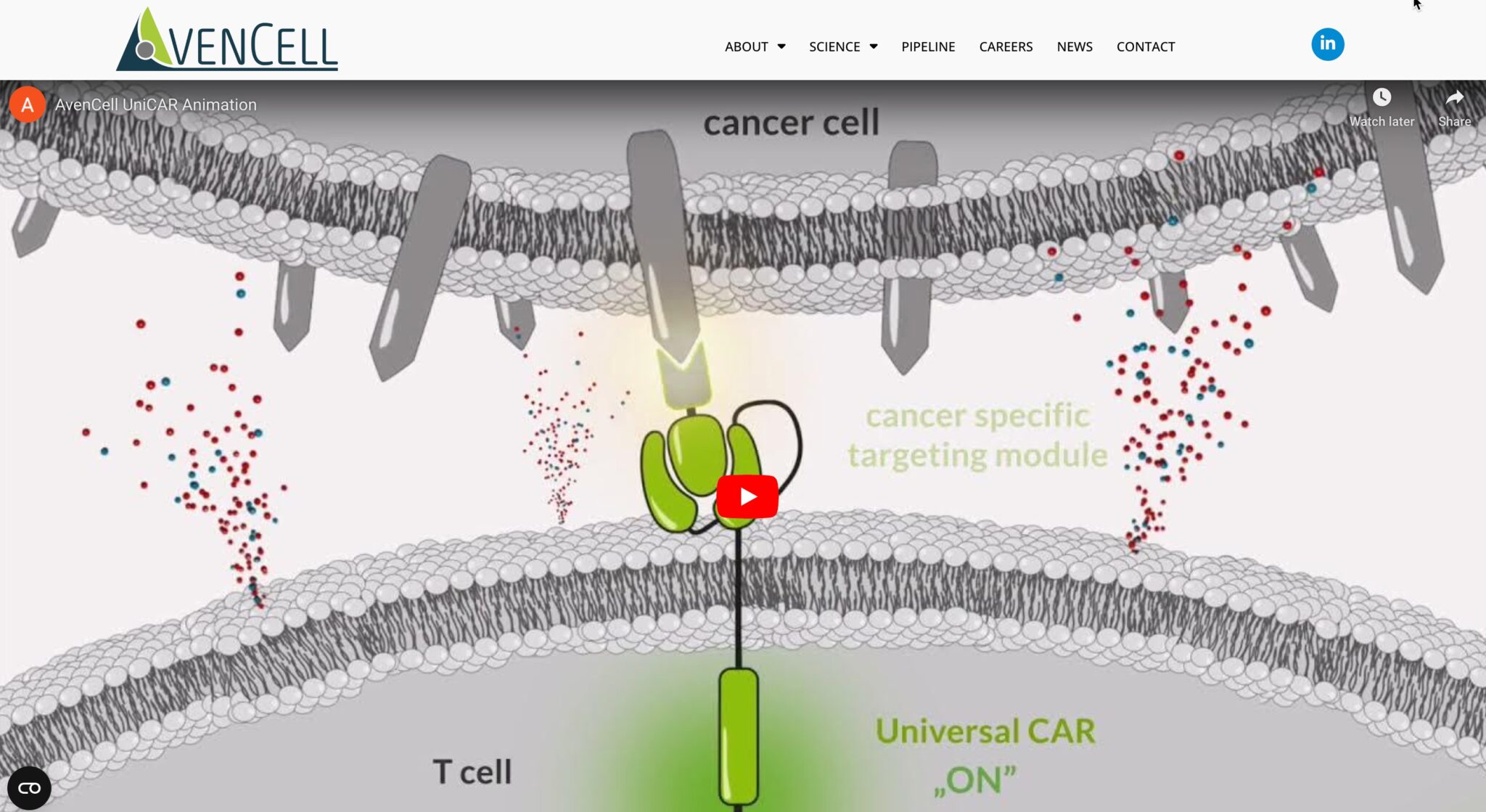 user generated life science website design example