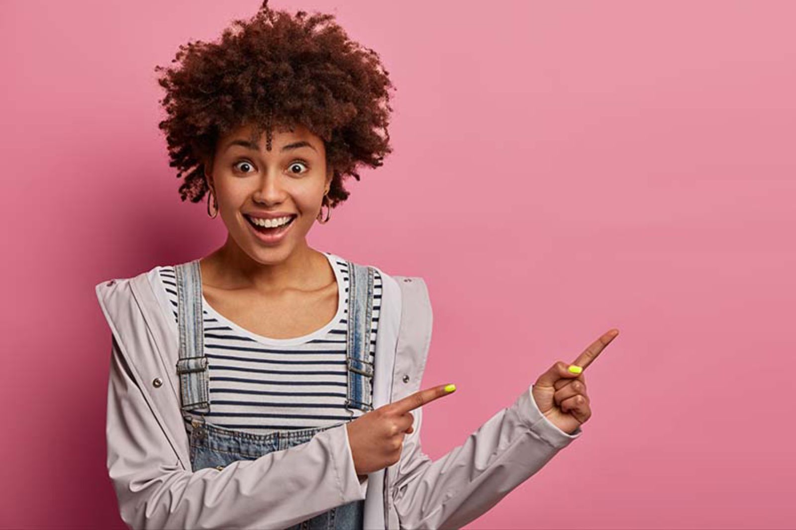 Woman excited about a women owned agency ribbon cutting