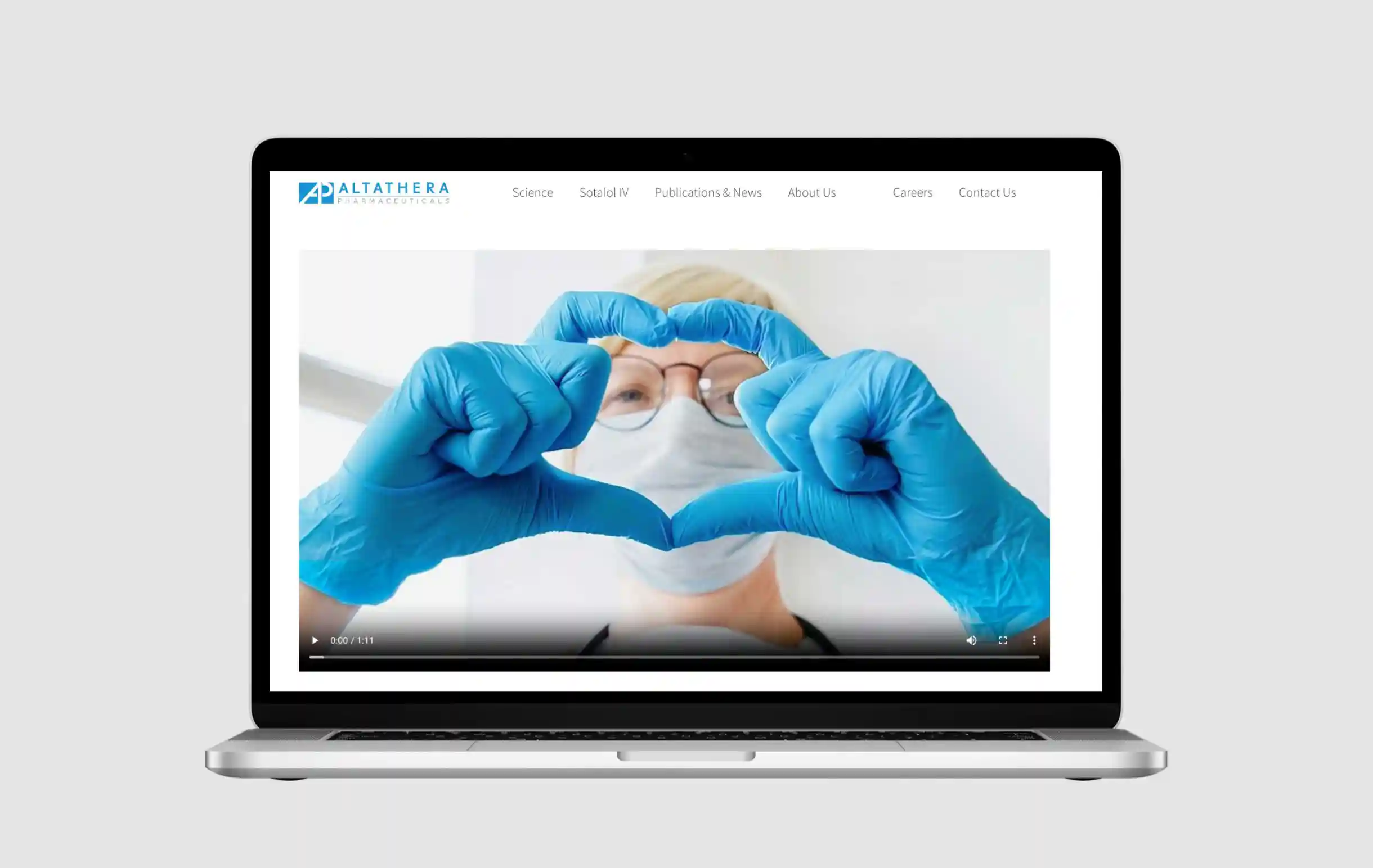 Biotech, pharmaceutical company website redesign in Chicago