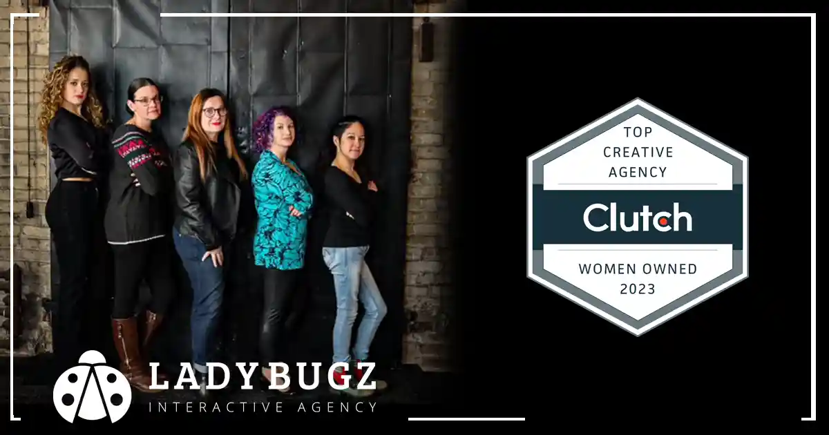 Top women-owned creative agency by clutch.co photo of ladybugz women