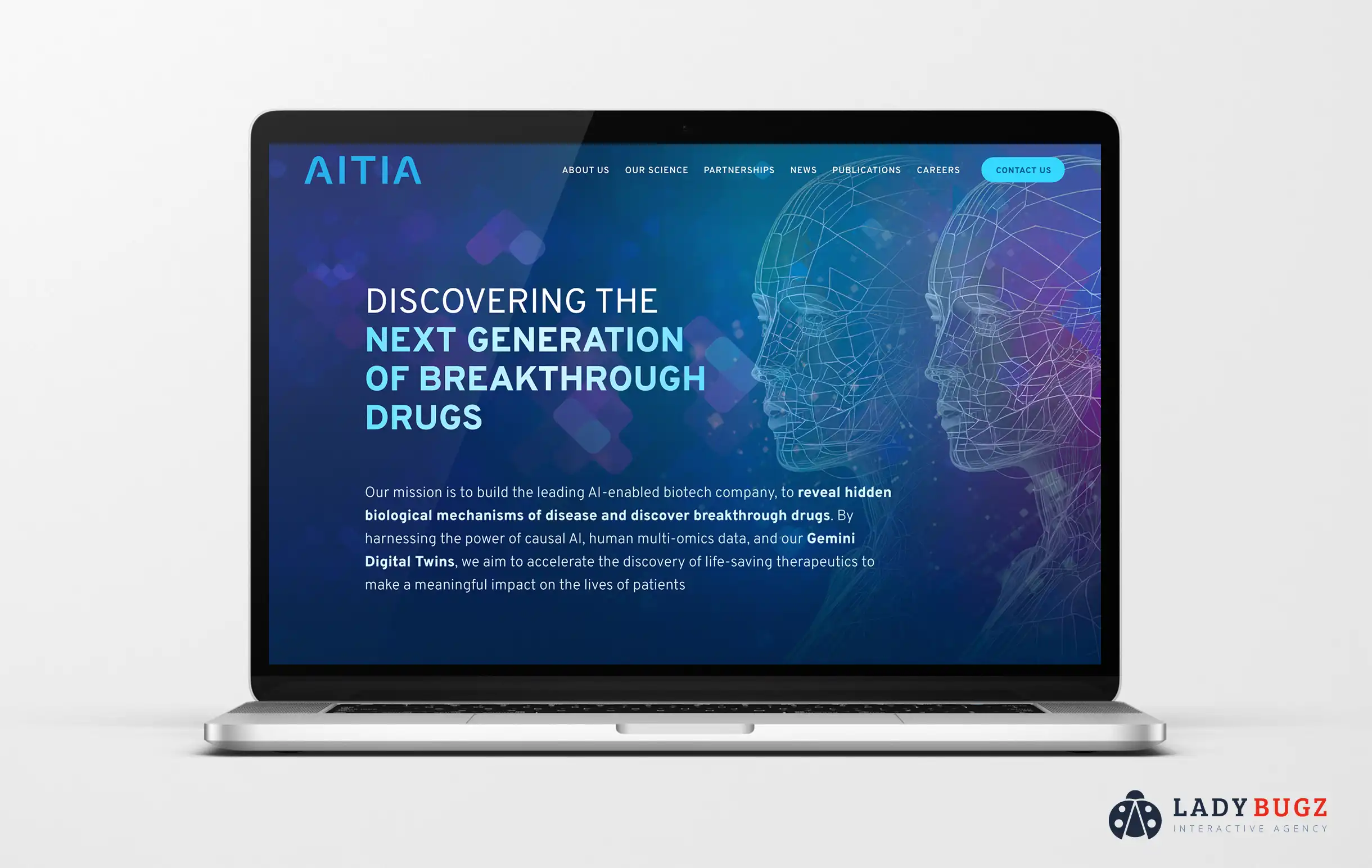 Aitia dark colored website scheme example