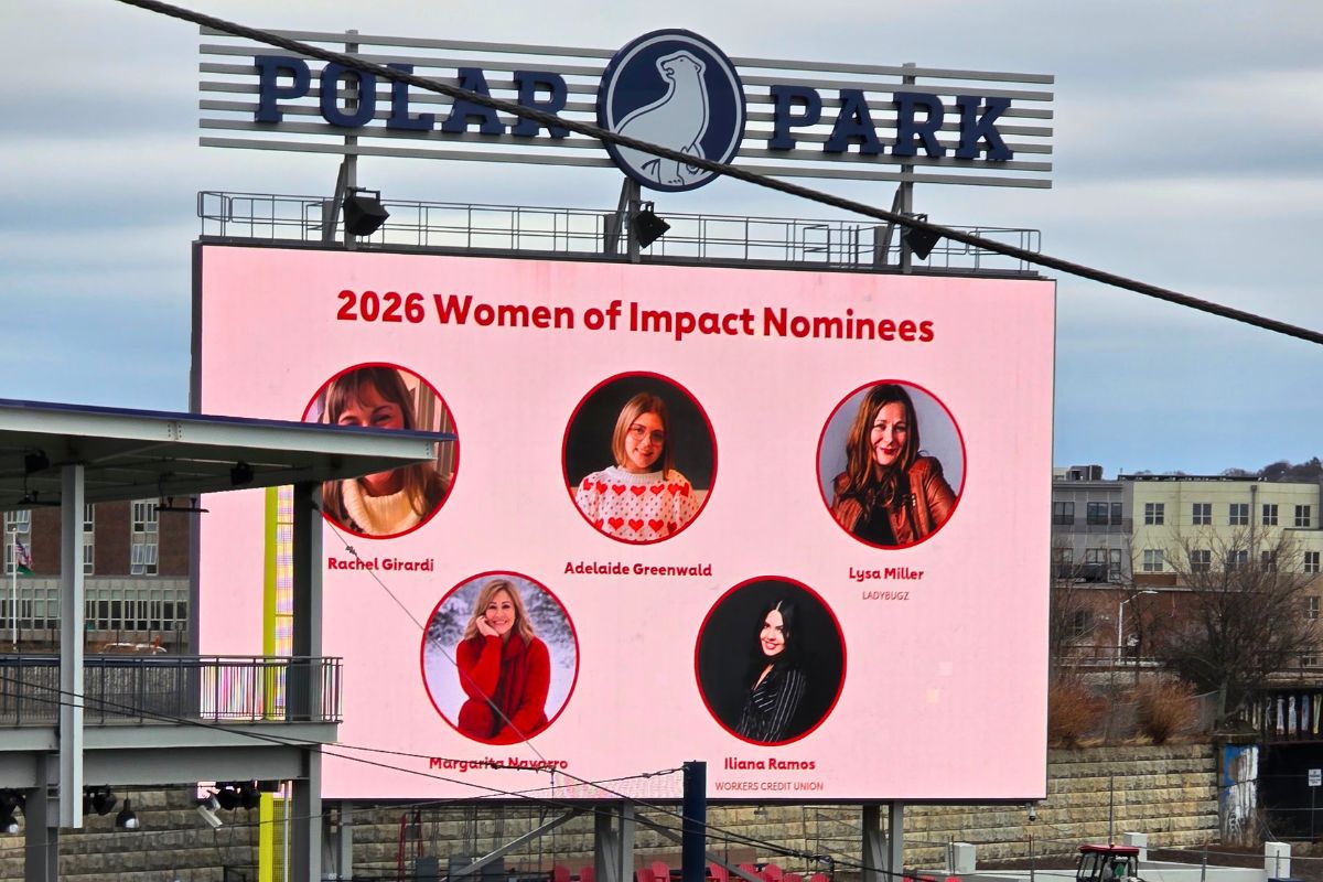 Lysa Miller and Ladybugz Interactive Agency at Polar Park.