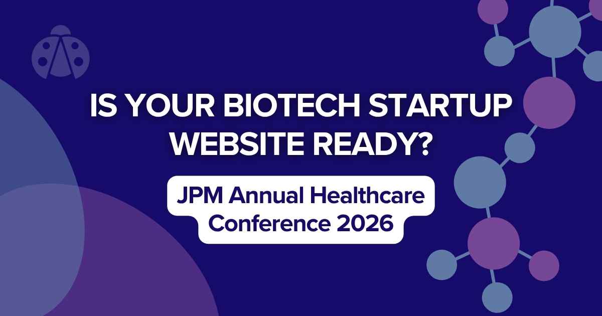 Biotech Website Designs for Investors JPM Annual Healthcare Conference 2026.