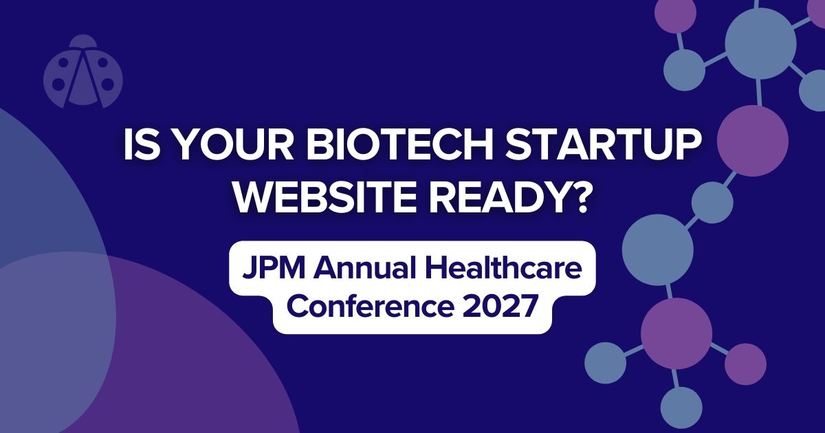 Biotech Website Designs for Investors JPM Annual Healthcare Conference 2027.