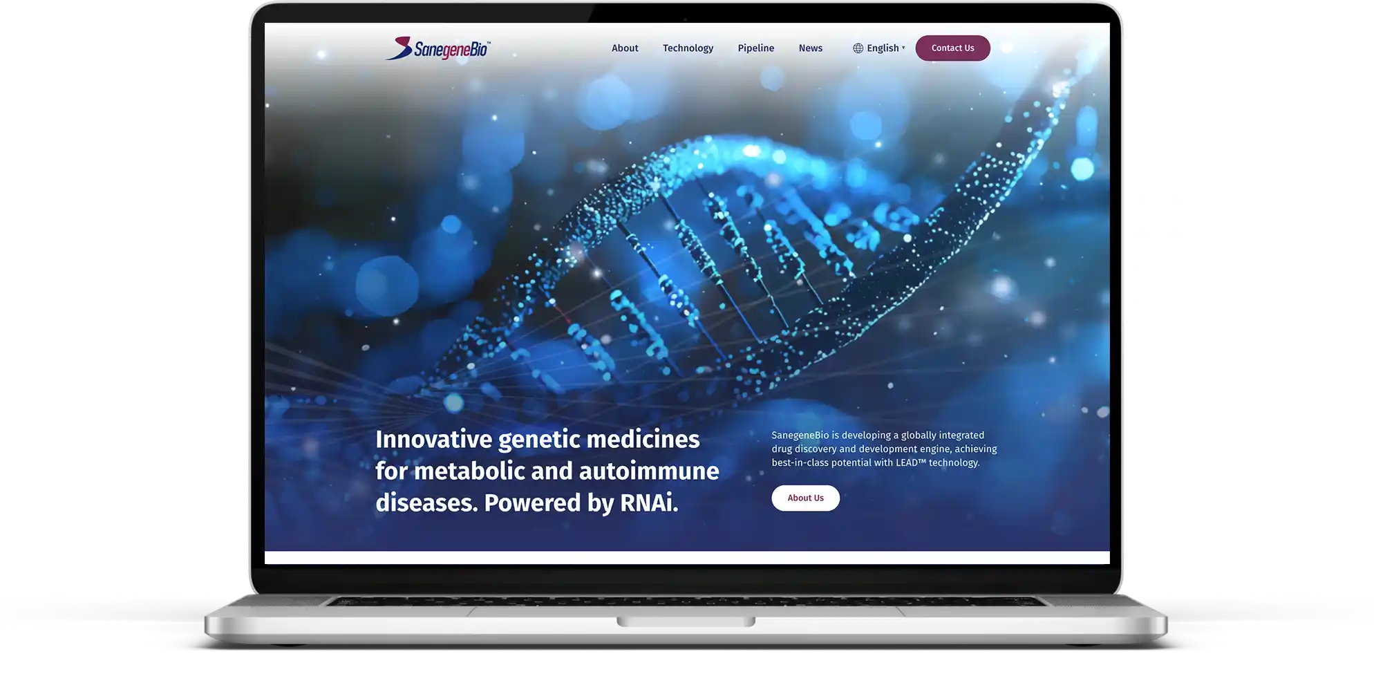 sanegenebio website redesign china