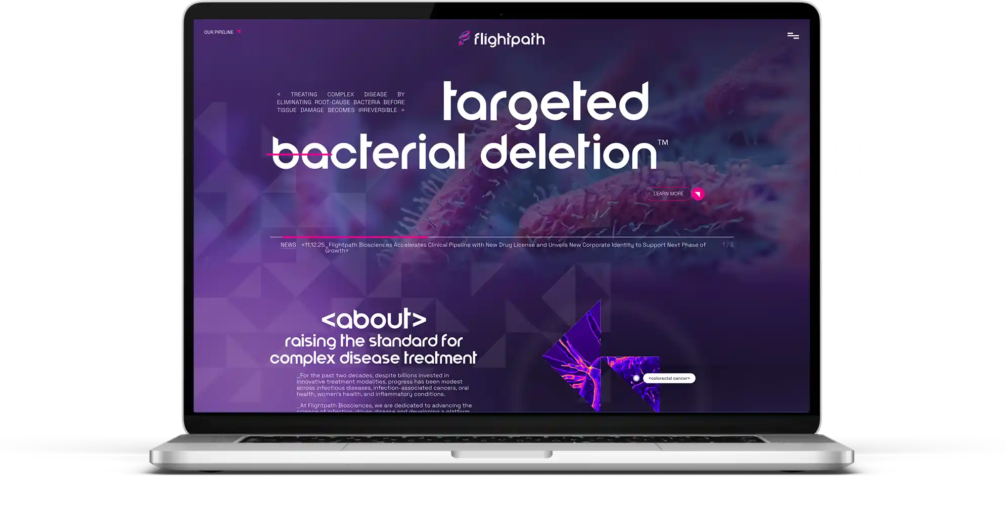 Flightpath Biosciences Website Messaging and Redesign Example