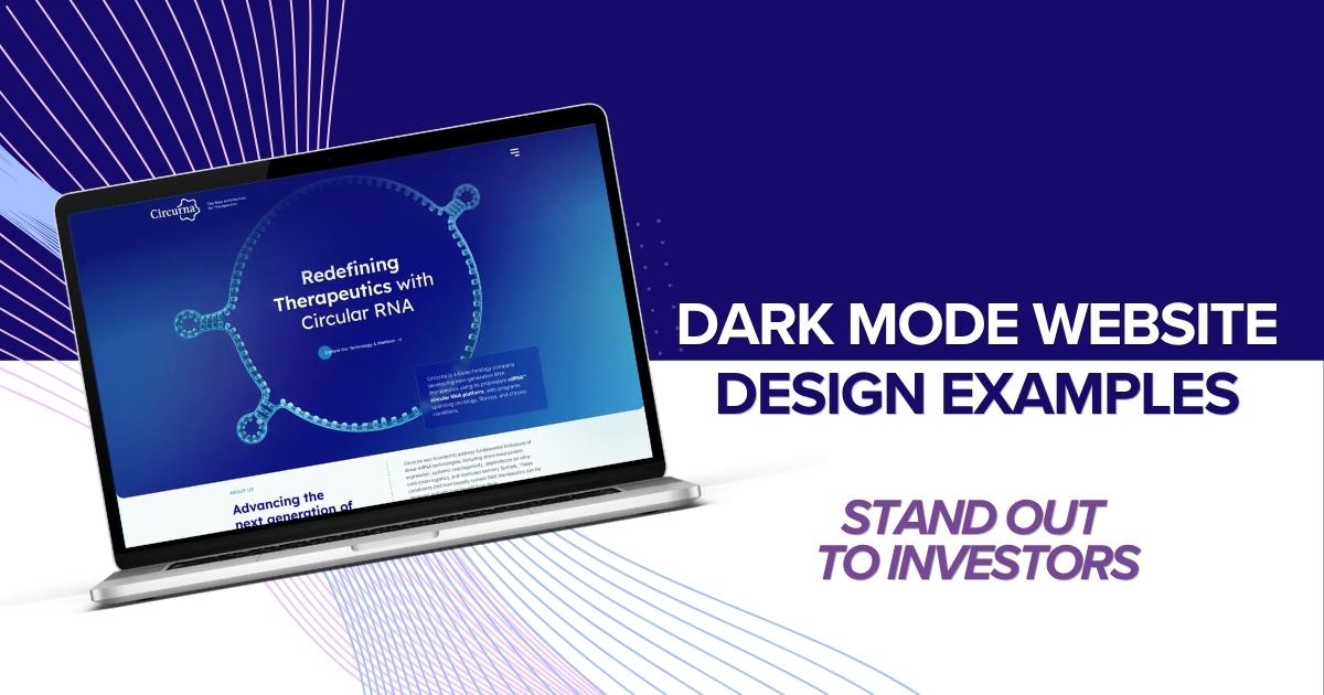 Dark Mode Website Scheme Examples.