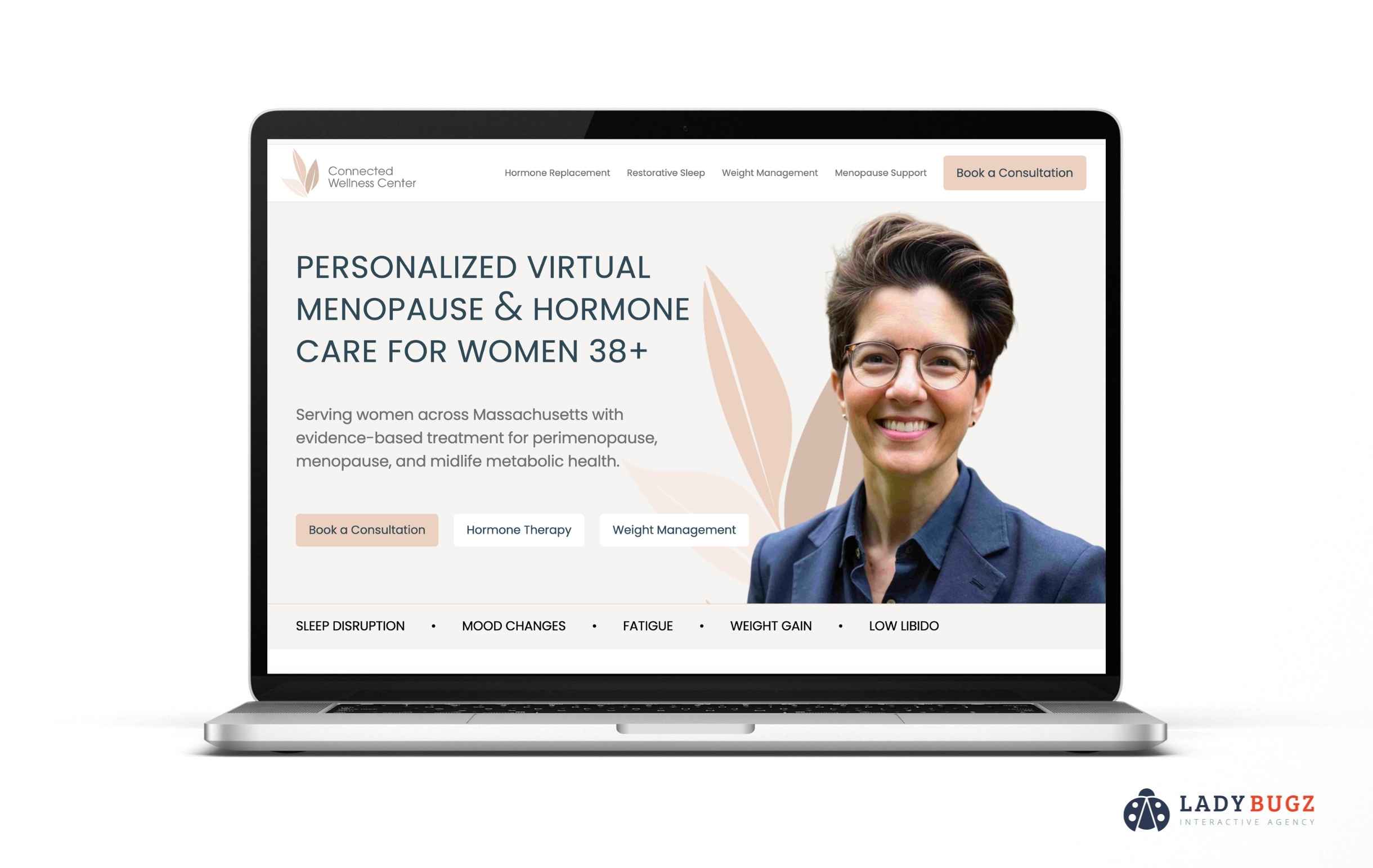 Personalized Women's Healthcare Clinic Website Design.