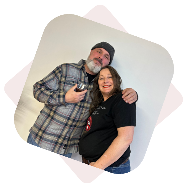 Lysa and Frank at the Ladybugz Interactive Agency office.