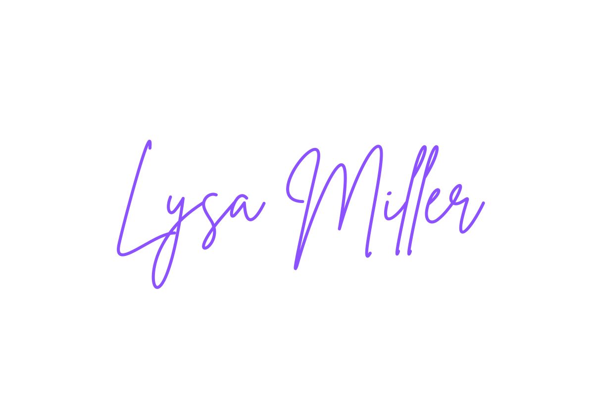 Lysa Miller signing off signature text Inside Boston Business Women's Legacy League.